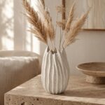 Sculptural Ceramic Urchin Vase — Off White - Image 4
