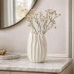 Sculptural Ceramic Urchin Vase — Off White - Image 7