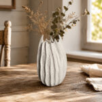 Sculptural Ceramic Urchin Vase — Off White - Image 2