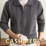Men’s Wool-Cashmere Full-Zip Knit Jacket