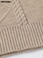 Men’s Textured Wool-Cashmere Button Cardigan - Image 7