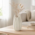 Sculptural Ceramic Urchin Vase — Off White - Image 5