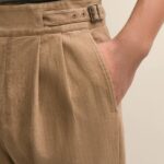 Men’s Pure-Cotton Gurkha Pleated Trousers - Image 4