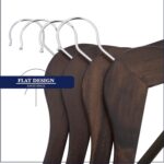 8-Piece Maple Wood & Velvet Hanger Set - Image 8