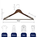 8-Piece Maple Wood & Velvet Hanger Set - Image 3