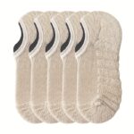 Men’s Cotton No-Show Socks — 5 Pair Set - Image 6