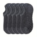 Men’s Cotton No-Show Socks — 5 Pair Set - Image 5